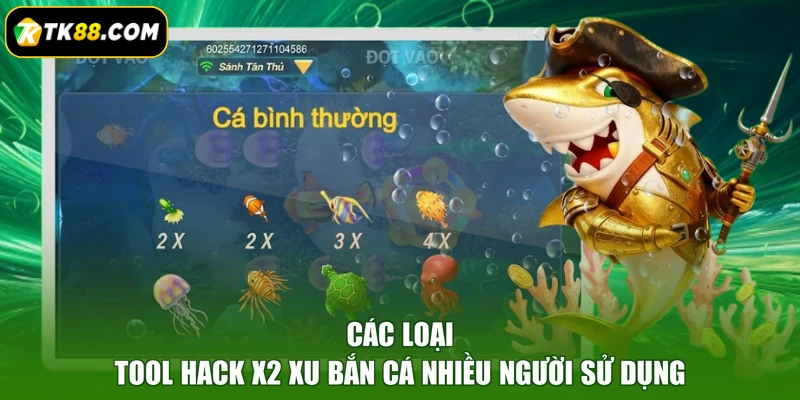 Các loại tool hack x2 xu bắn cá nhiều người sử dụng